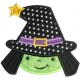 Sweet Witch Applique